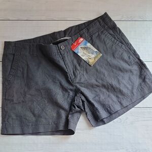 The North Face Women's Charcoal Grey Linen Shorts Size 12